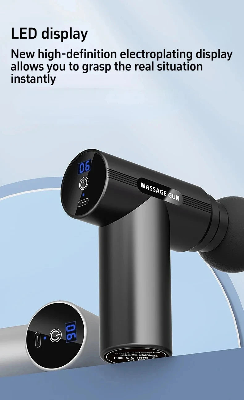 Mini Massage Gun – USB Rechargeable Muscle Relaxation Device